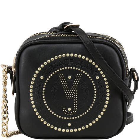 versace leather boutiques|Versace leather crossbody bag.